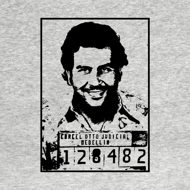 Pablo Escobar Mugshot by Yusa The Faith